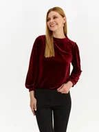 Bluzy damskie - Bluza damska bordowa, bordowa - SBL1247BO bluza nierozpinana, bluza nierozpinana - TOP SECRET, TOP SECRET - Odzieżowy sklep internetowy TOP SECRET - miniaturka - grafika 1