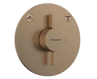 Baterie wannowe i prysznicowe - Hansgrohe DuoTurn S - Bateria podtynkowa do 2 odbiorników, brąz szczotkowany 75418140 - miniaturka - grafika 1