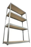 Szafy i regały magazynowe - Regał Helios magazynowy metalowy HZZ_180X090X45_4_175 ilość półek 4 nośność 175 kg / Wamar-Sosenka - miniaturka - grafika 1