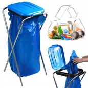 Worki na śmieci - Stojak na worek do segregacji śmieci Bakel pojedynczy, niebieski - miniaturka - grafika 1