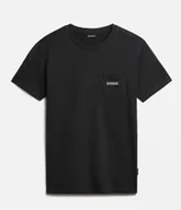 Koszulki męskie - t-shirt uomo napapijri s-morgex np0a4gbp0021 041 black - miniaturka - grafika 1