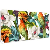 Podkładki na biurko - Mata ochronna na biurko Egzotyczne ptaki 100x50 cm, Dywanomat - miniaturka - grafika 1