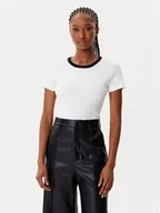 Koszulki i topy damskie - Morgan T-Shirt 252-DOPPY Biały Slim Fit - miniaturka - grafika 1