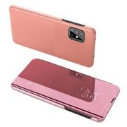 Etui i futerały do telefonów - Clear View Case futerał etui z klapką Samsung Galaxy A71 5G / Galaxy A71 różowy - miniaturka - grafika 1