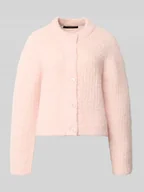 Swetry damskie - Kurtka z dzianiny o kroju relaxed fit z dodatkiem wełny model ‘CARMEN’ - miniaturka - grafika 1