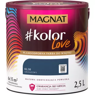 Farba #Kolor Love KL30 granatowy 2,5 l Magnat - Farby wewnętrzne - miniaturka - grafika 1