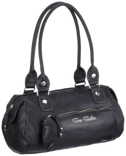 TOM TAILOR Acc Mia 10802 damska torba z uchwytem, 36 x 17 x 19 cm (szer. x wys. x gł.), czarny - czarny, 60 - jeden rozmiar