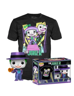 Funko POP! Tees Batman Joker Glow 370 figurka+T-shirt XL - Figurki dla dzieci - miniaturka - grafika 1