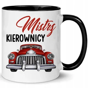 Kubek Biało Czarny MISTRZ KIEROWNICY Na Prezent Do Pracy Zabawne Wzory - Kubki Kubek Biało Czarny MISTRZ KIEROWNICY Na Prezent Do Pracy Zabawne Wzory - Kubki - miniaturka - grafika 1