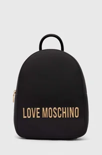 Love Moschino plecak damski kolor czarny mały z aplikacją JC4193PP1LKD0000 - Plecaki - miniaturka - grafika 1