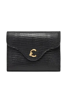 Coccinelle Mały Portfel Damski TBN Coccinelle C-ME Lizard E2 TBN 11 F0 01 Czarny - Portfele - miniaturka - grafika 1