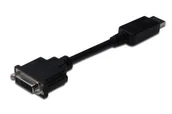 Kable komputerowe i do monitorów - Assmann Kabel adapter Displayport 1.1a z zatrzaskiem Typ DP/DVI-I (24+5) M/Ż czarny 0,15m (AK-340409-001-S) - miniaturka - grafika 1