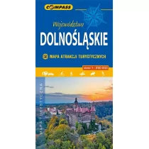 Wydawnictwo Compass Województwo Dolnośląskie. Mapa atrakcji turystycznych 1:200 000 praca zbiorowa - Atlasy i mapy - miniaturka - grafika 1