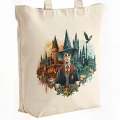 Torby męskie - Torba bawełniana premium Harry Potter Hogwart Dla Fanów Prezent - miniaturka - grafika 1