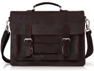 Torby męskie - Solome, Torba Listonoszka Męska, Lago, Brązowa - miniaturka - grafika 1