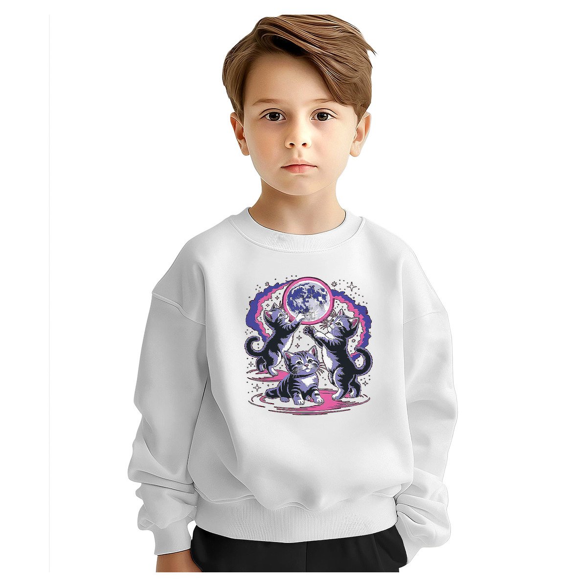 BLUZA DZIECIĘCA KOTY KOSMOS KOTKI 104 DLA CHŁOPCA DZIEWCZYNKI