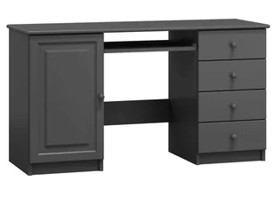 OUTLET - Biurko drewniane CONRADO szare - Dom i wnętrze OUTLET - miniaturka - grafika 1