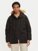 Kurtki męskie - Guess Parka M4BL22 WG932 Czarny Regular Fit - miniaturka - grafika 1