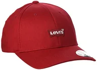 Czapki damskie - Levi's Męska czapka z daszkiem Mid Batwing Flexfit, czerwony (Regular Red 87), jeden rozmiar - miniaturka - grafika 1