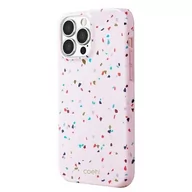 Etui i futerały do telefonów - UNIQ etui Coehl Terrazzo iPhone 13 Pro Max 6,7" różowy/blush pink - miniaturka - grafika 1