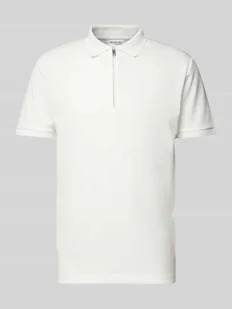 Koszulka polo z krótkim zamkiem błyskawicznym model ‘FAVE’ - Koszulki męskie - miniaturka - grafika 1