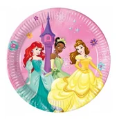 Dekoracje i nakrycia stołu na imprezę - Procos Talerzyki papierowe "Disney Princess - Day Dream", PROCOS, 20 cm, 8 szt 90960 - miniaturka - grafika 1