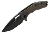 Noże - Nóż składany Heretic Medusa Manual T/E Antique Bronze Titanium, Black DLC MagnaCut by Tony Marfione Jr. (H009-6A-TIBRZ) - miniaturka - grafika 1