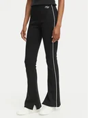 Spodnie sportowe damskie - HUGO Spodnie dresowe Niflack 50558616 Czarny Regular Fit - miniaturka - grafika 1