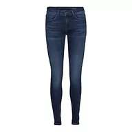 Spodnie damskie - Noisy may NMLUCY dżinsy damskie typu skinny fit, krój, niebieski (Dark Blue Denim), 29W / 34L - miniaturka - grafika 1