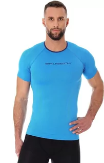 Koszulki męskie - Koszulka męska 3D Bike PRO SS11930, Kolor niebieski, Rozmiar XL, Brubeck - grafika 1