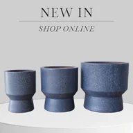 Donice - Donica nowoczesna do domu granatowa 3 szt. Aurea - miniaturka - grafika 1