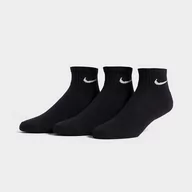 Skarpetki damskie - NIKE 3 PACK CUSHIONED QUARTER SOCKS  CZARNY SX7667-010 - Nike - miniaturka - grafika 1
