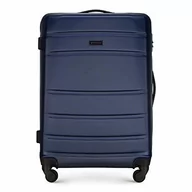 Walizki - WITTCHEN Stabilna średnia walizka na kółkach, walizka podróżna, granatowy (niebieski) - 56-3A-65 56-3A-65 - miniaturka - grafika 1