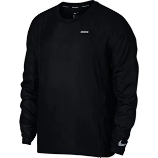 Nike Essential Crew kurtka męska czarny Black/Reflective Silver L - Kurtki męskie - miniaturka - grafika 1