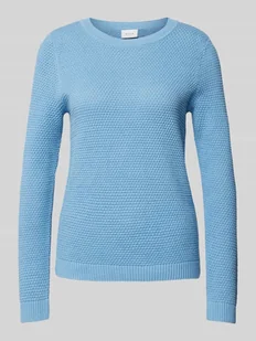Sweter z dzianiny z okrągłym dekoltem model ‘Vidalo’ - Swetry damskie - miniaturka - grafika 1