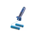 Pędzle i wałki - HARDY Wałek Flok niebieski średnica 38 mm 10 cm zaokrąglony rączka 6/25 cm - miniaturka - grafika 1