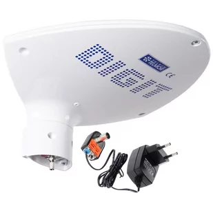 Antena DVB-T digit activa biała z filtrem LTE TELMOR - Anteny TV - miniaturka - grafika 1