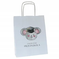 Akcesoria do pakowania - torba z nadrukiem na zakończenie przedszkola 18x8x22cm dla dzieci MYSZKA - miniaturka - grafika 1