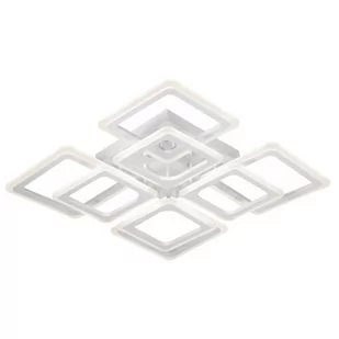 VEN Sufitowa lampa geometryczna W7118A-4+4 biała LED 184W do kuchni - Lampy sufitowe - miniaturka - grafika 1