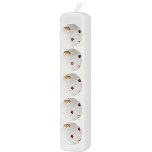 LANBERG Listwa przedluzacz 1.5m 5X230v b PS0-05F-0150-W - Listwy zasilające - miniaturka - grafika 1