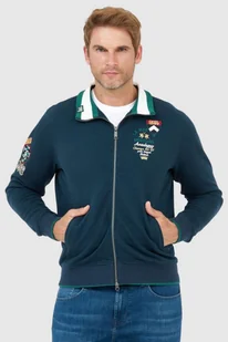 LA MARTINA Granatowa bluza męska na zamek - La Martina - Bluzy męskie - miniaturka - grafika 1