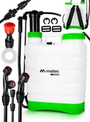 Plecaki - Akumulatorowy opryskiwacz ciśnieniowy MalTec Opryskiwacz plecakowy 16L do nawozów zestaw końcówek ogrodowych z paskiem do przenoszenia węża - miniaturka - grafika 1