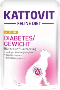 Kattovit Diabetes/Gewicht kurczak 12x85g saszetka - Mokra karma dla kotów - miniaturka - grafika 2