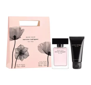NARCISO RODRIGUEZ FOR HER MUSC NOIR WODA PERFUMOWANA SPRAY 30ML + BALSAM DO CIAŁA 50ML - Zestawy perfum damskich - miniaturka - grafika 1