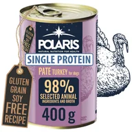 Mokra karma dla psów - Naturalna mokra karma z indykiem dla psów dorosłych Polaris 400g - miniaturka - grafika 1