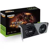 Karty graficzne - INNO3D GeForce RTX 4060 Twin X2 8GB DLSS 3 N40602-08D6-173051N - miniaturka - grafika 1