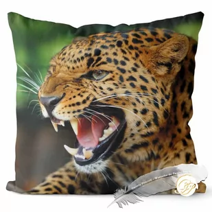 Poszewka 3D bawełna satyna 40x40cm  GEPARD - Poszewki na poduszki - miniaturka - grafika 1