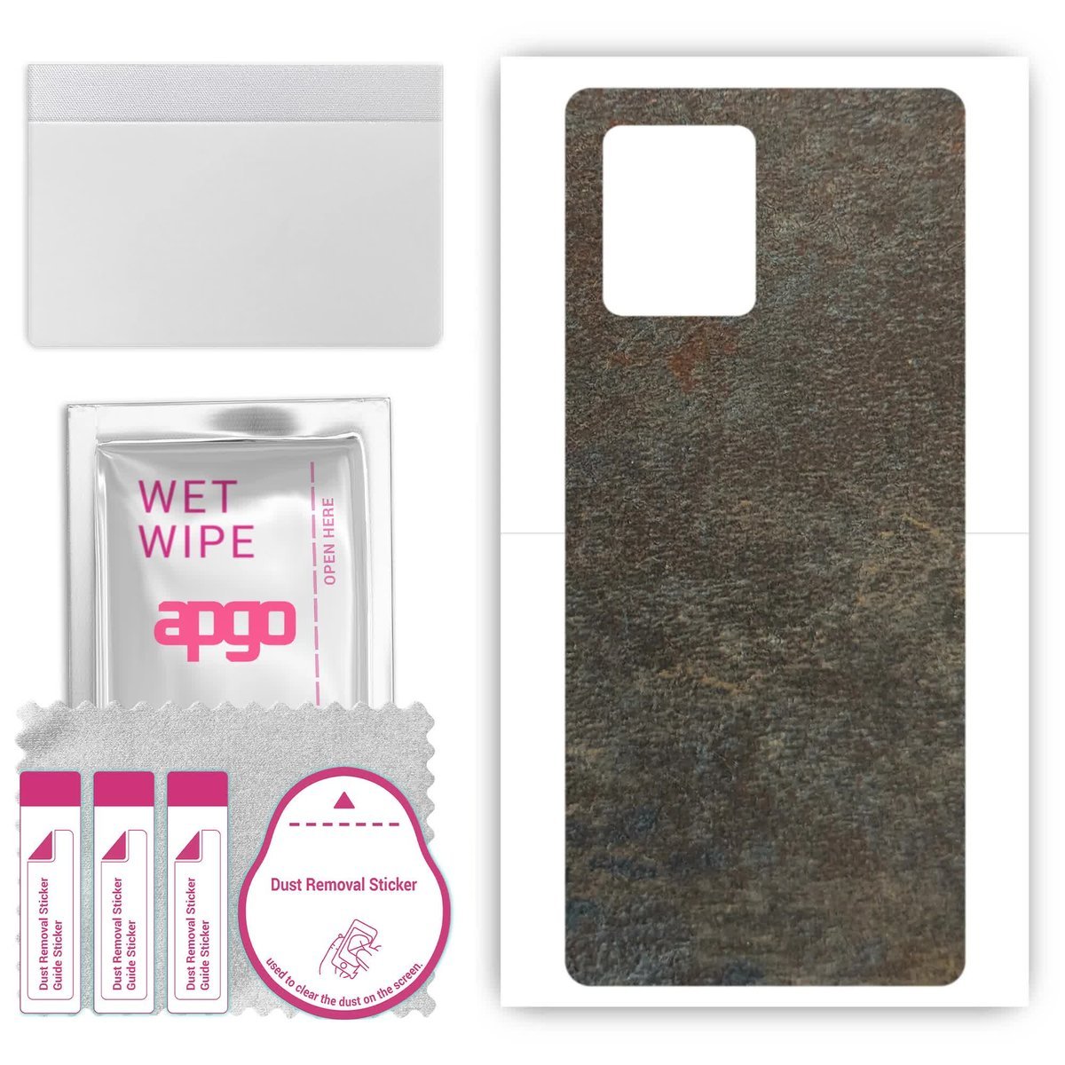 Folia naklejka skórka strukturalna na TYŁ do Vivo Y01A - Kamień Księżycowy - apgo SKINS