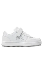 Buty dla dziewczynek - Kappa Sneakersy Logo Malone Ev Kid 36185LW Biały - miniaturka - grafika 1