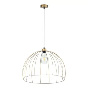 Britop Druciana LAMPA wisząca COOP 18831920 industrialna OPRAWA metalowy ZWIS druciany złoty czarny - Lampy sufitowe - miniaturka - grafika 1
